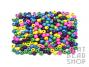 Colour Mix Roundel Wood Beads - 7mm